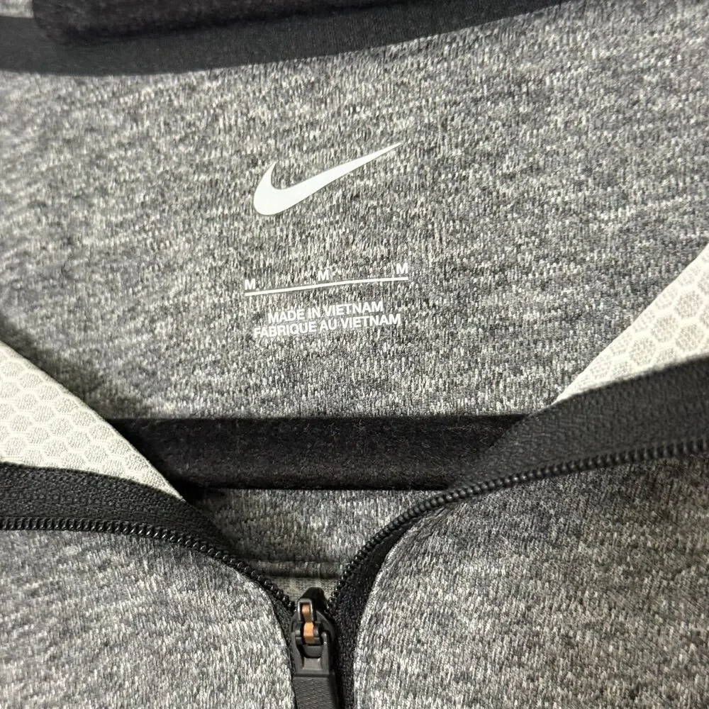 Michigan Wolverines Nike Quarter Zip Mens Medium Gray Pullover